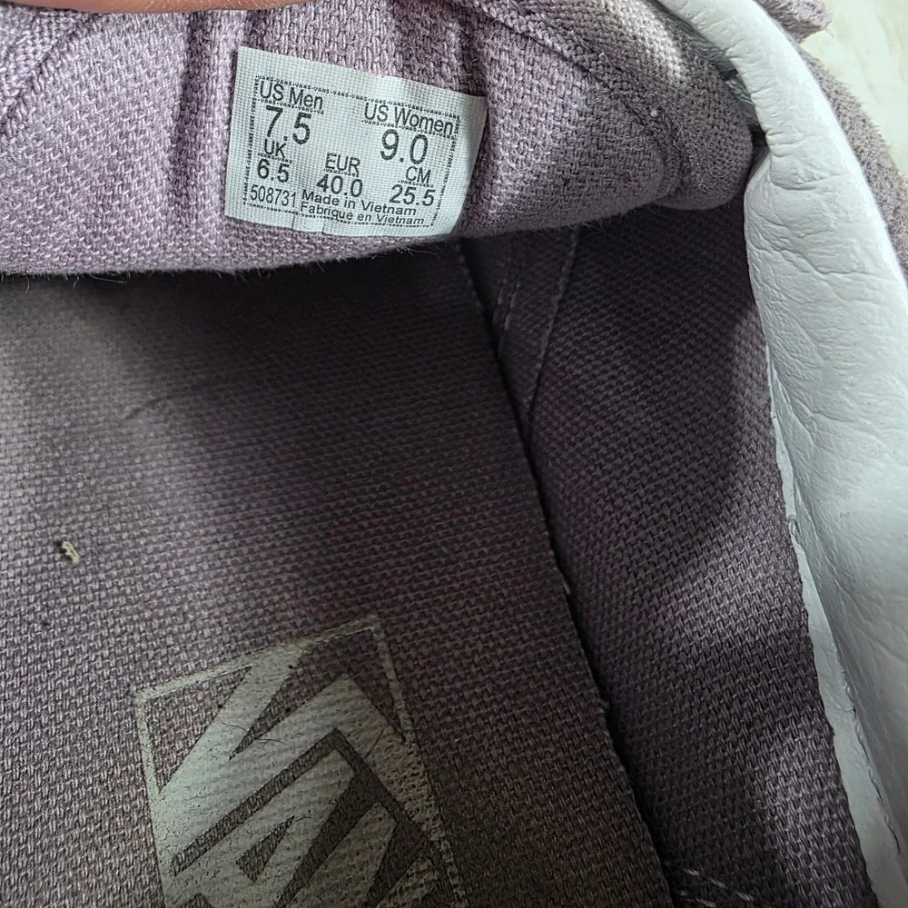 Vans Old Skool Woven Checkerboard Mauve Purple Suede Low Top Sneakers Womens 9 - Picture 6 of 8